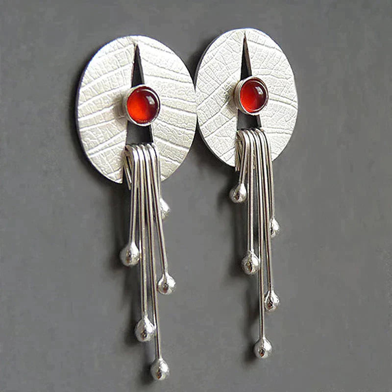 Radiance - Red Stone Earrings Omelia&Oliver Jewels