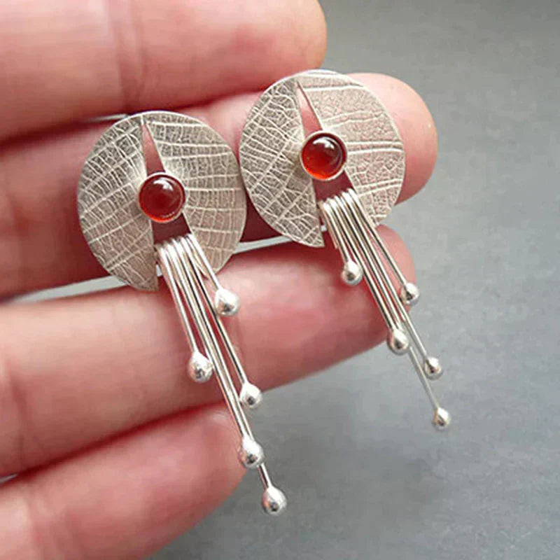 Radiance - Red Stone Earrings Omelia&Oliver Jewels