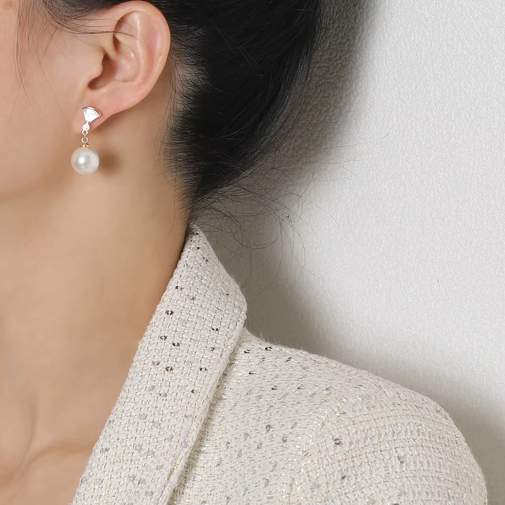 Retro Silver Ball Earrings Omelia&Oliver Jewels