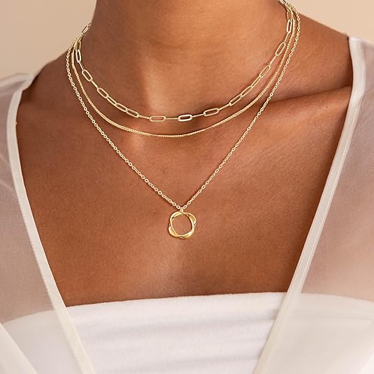 Nina - Vintage Gold Necklace Omelia&Oliver Jewels