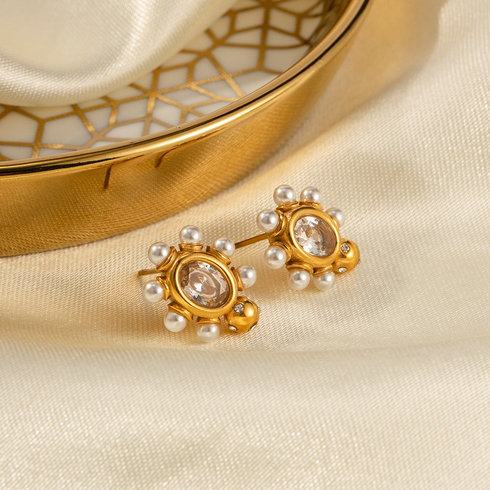 Elegant Earrings & Natural Pearls Omelia&Oliver Jewels