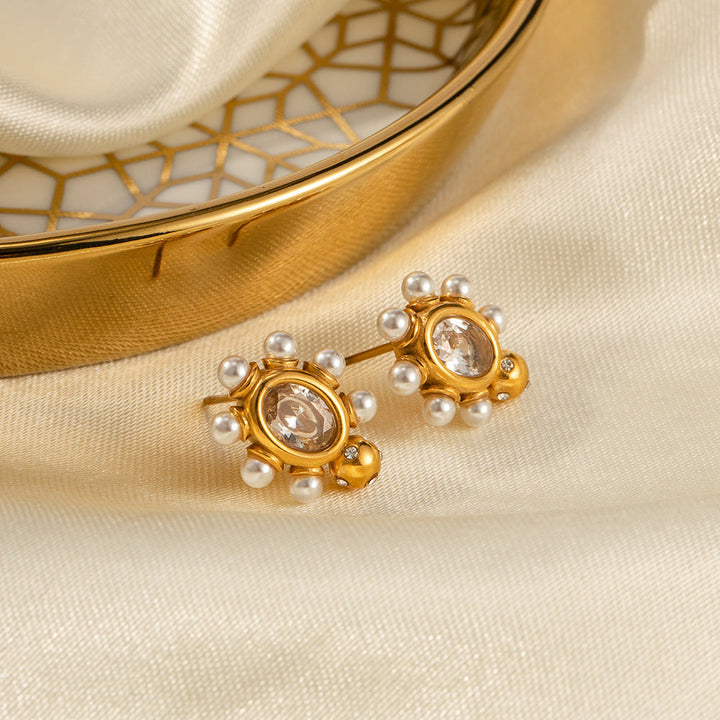 Elegant Earrings & Natural Pearls Omelia&Oliver Jewels