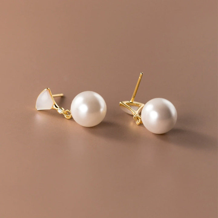 Retro Silver Ball Earrings Omelia&Oliver Jewels