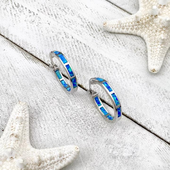 Serenity - Ocean-Inspired Silver Earrings Omelia&Oliver Jewels