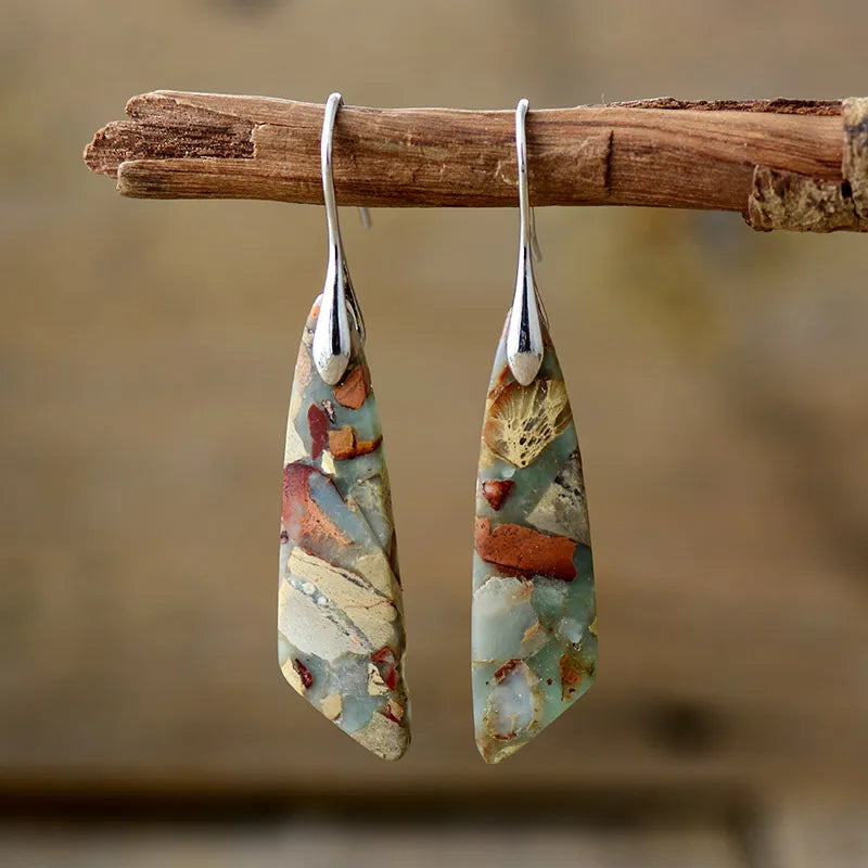 Layla - Vintage Stone Earrings Omelia&Oliver Jewels
