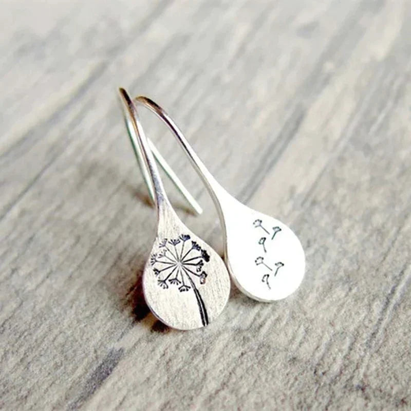 Daisy - Silver Dandelion Earrings Omelia&Oliver Jewels