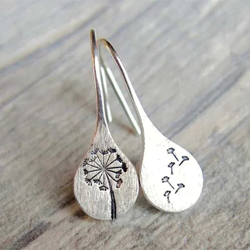 Daisy - Silver Dandelion Earrings Omelia&Oliver Jewels