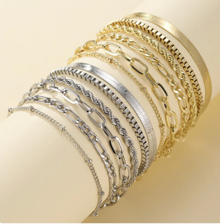 Radiance - Gold Bracelet Set Omelia&Oliver Jewels