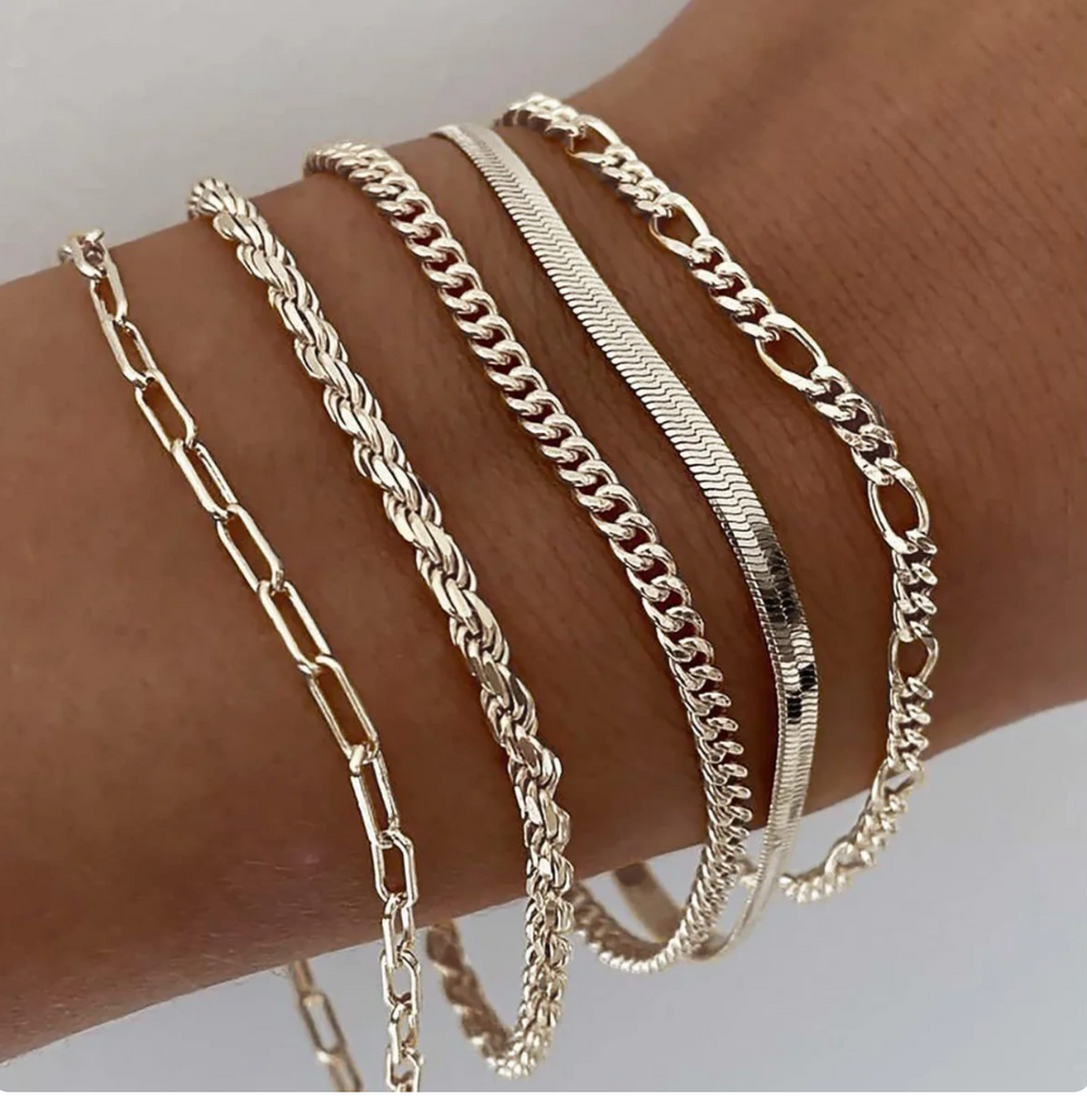 Radiance - Gold Bracelet Set Omelia&Oliver Jewels