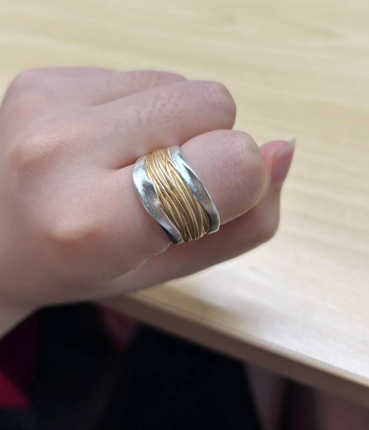 Ivy Golden Zirconia Ring