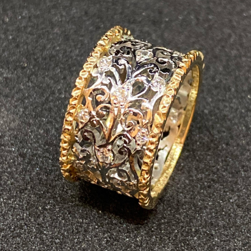 Retro Ivy Zirconia Ring Omelia&Oliver Jewels