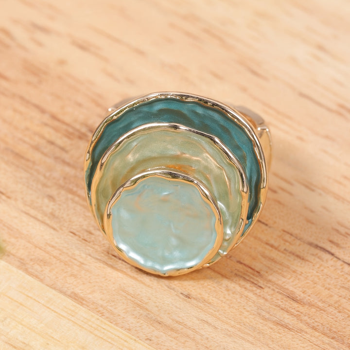 Boho Triple-Layer Enamel Ring