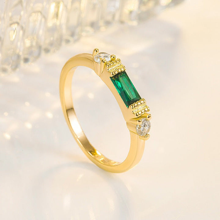 Anie - Natural Stones 925 Sterling Silver Ring Omelia&Oliver Jewels