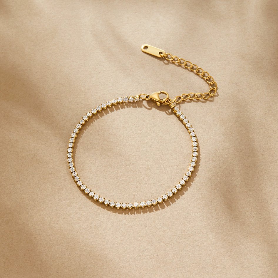 Cordelia Gold Tennis Bracelet