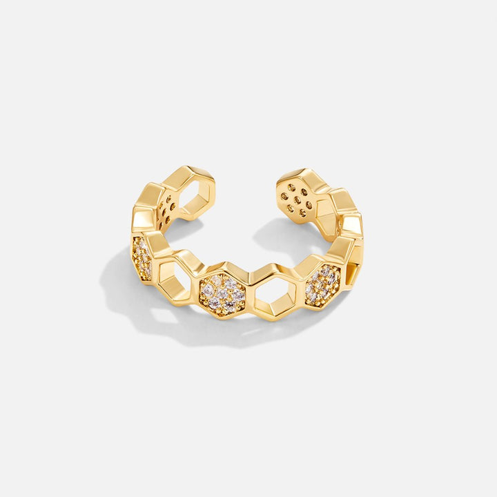 Bee - Gold & Crystal Ring