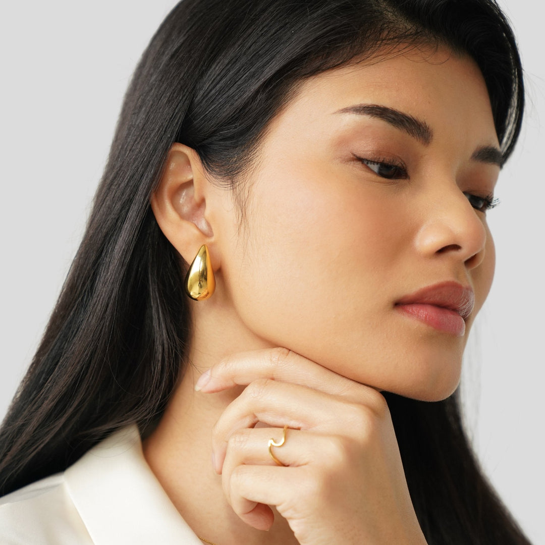 Ame Gold Teardrop Earrings