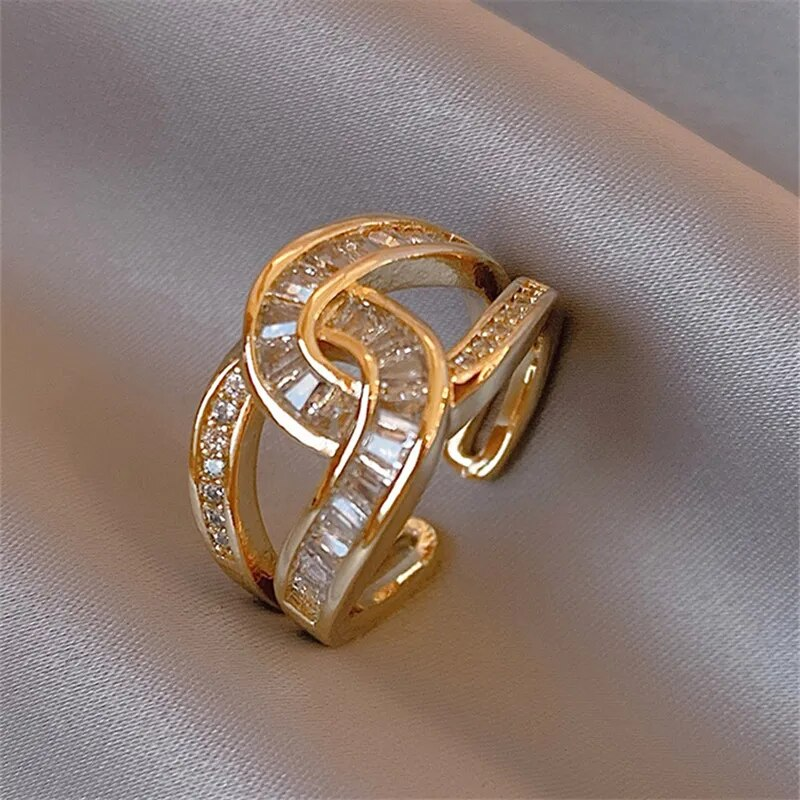 Unity - Chic Adjustable Knot Ring Omelia&Oliver Jewels
