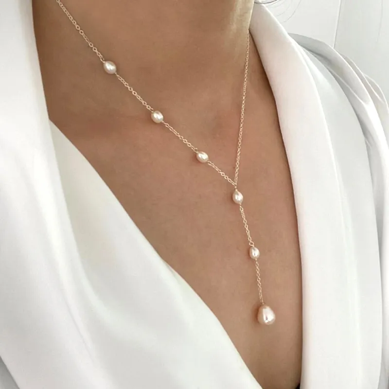 Retro Pearl Pendant Necklace Omelia&Oliver Jewels