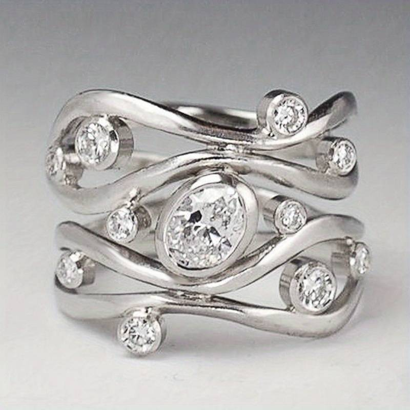 Vintage Irregular Silver Ring Omelia&Oliver Jewels