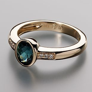 Radiant - Blue Crystal Ring Omelia&Oliver Jewels