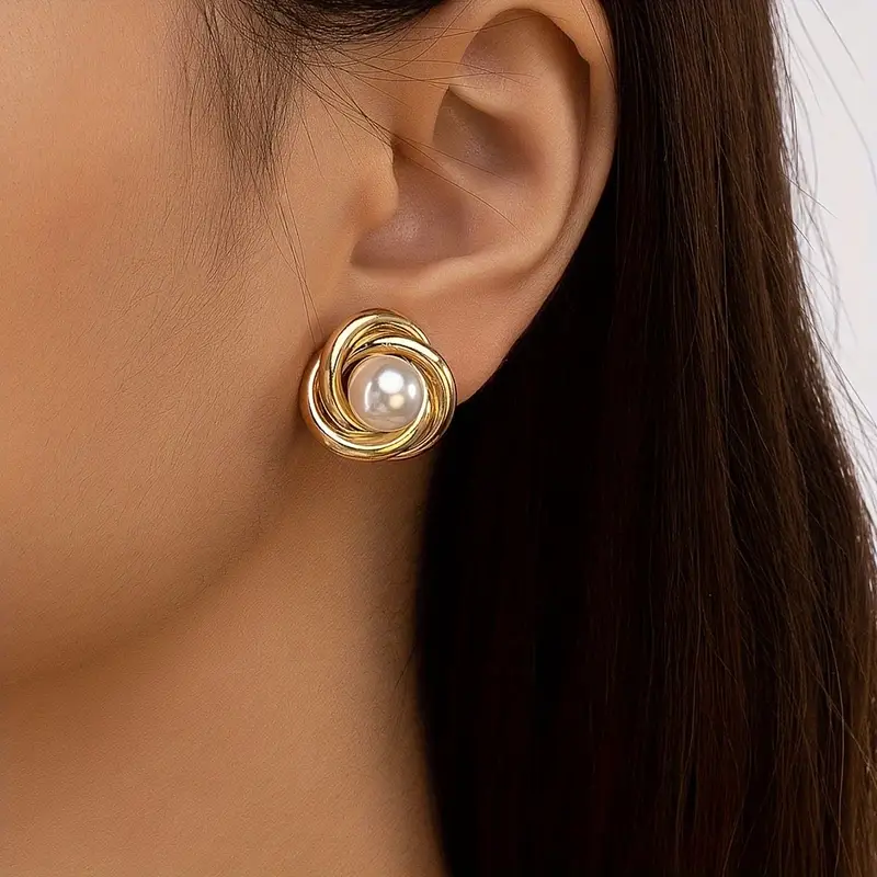 Elegant Gold Pearl Earrings for Timeless Style Omelia&Oliver Jewels