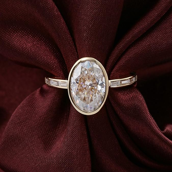 Joy - White Moissanite Ring Omelia&Oliver Jewels