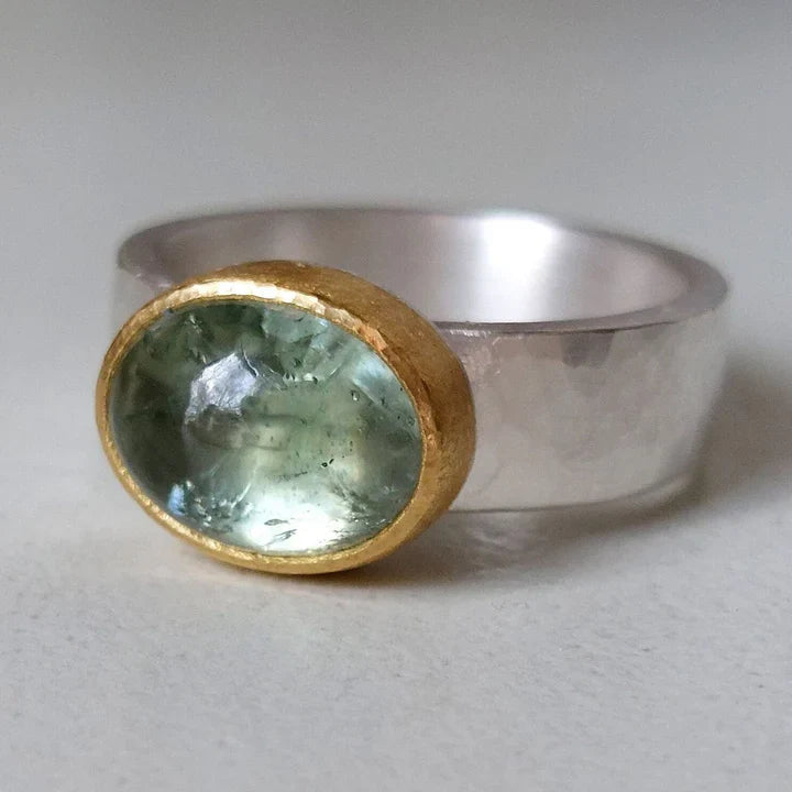 Handmade Vintage Green Ring Omelia&Oliver Jewels