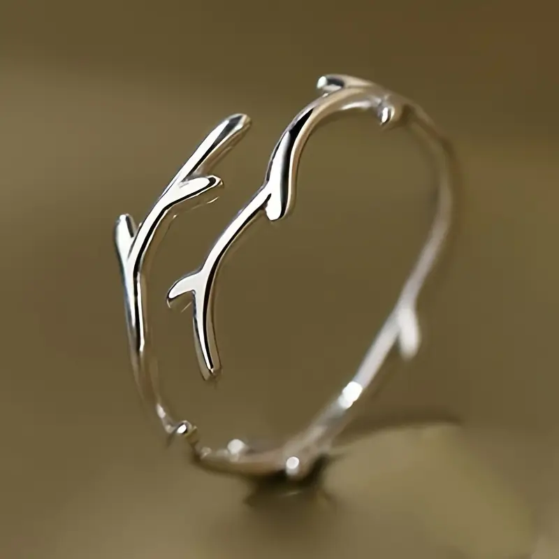 Branch-Shaped Silver Ring Omelia&Oliver Jewels