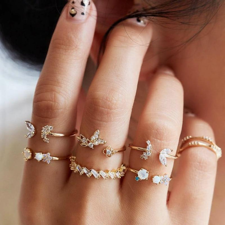 Vintage Unique Ring Set Omelia&Oliver Jewels