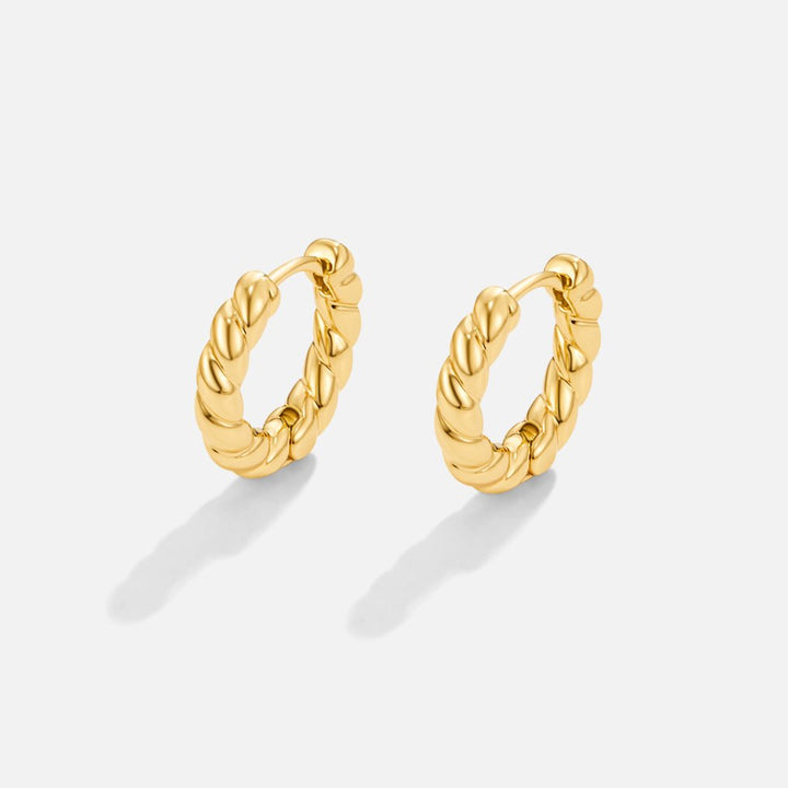 Luna Gold Twist Earrings