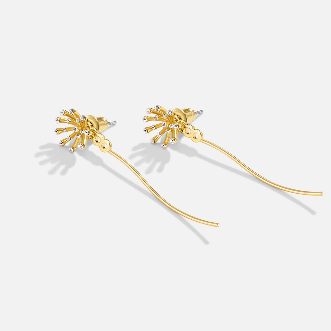 Wish Dandelion 18K Gold Earrings