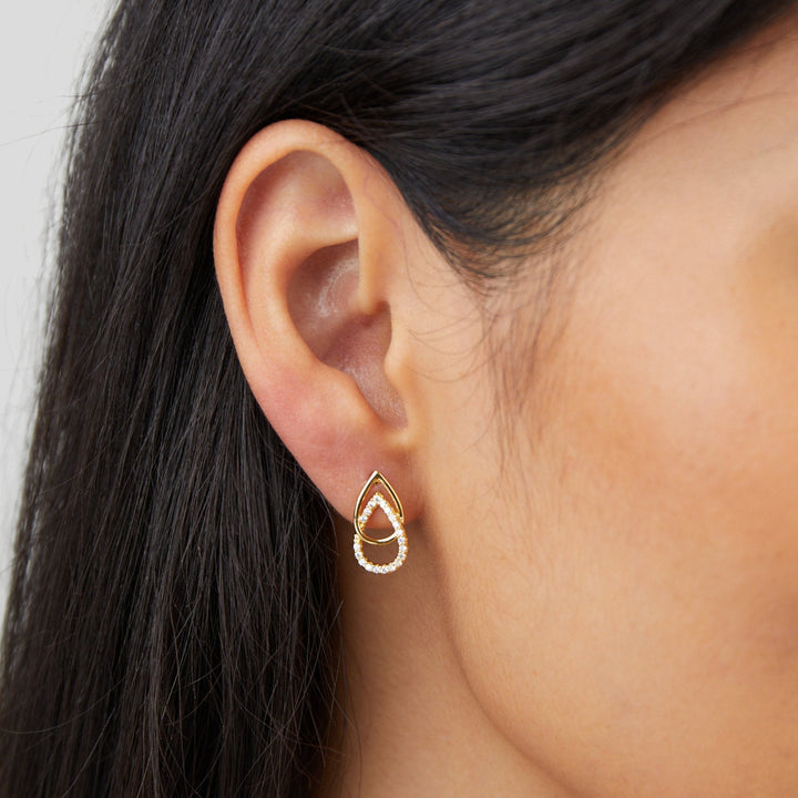 Lin Teardrop Link Earrings