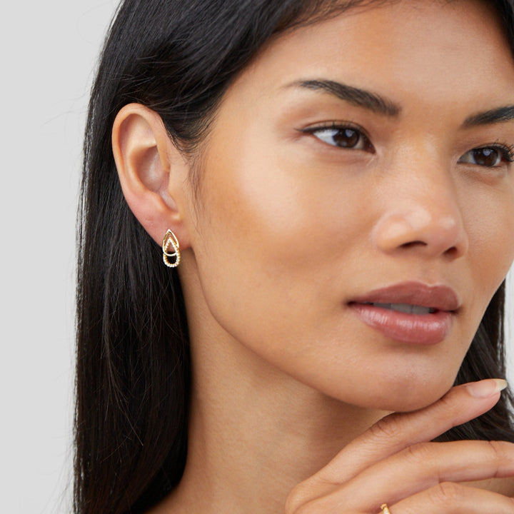 Lin Teardrop Link Earrings