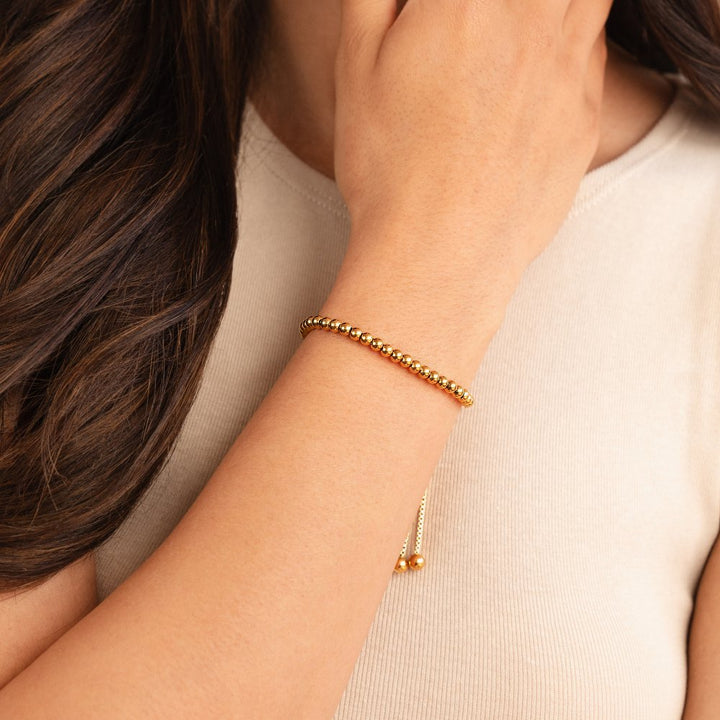 Nila Beaded Gold Bracelet