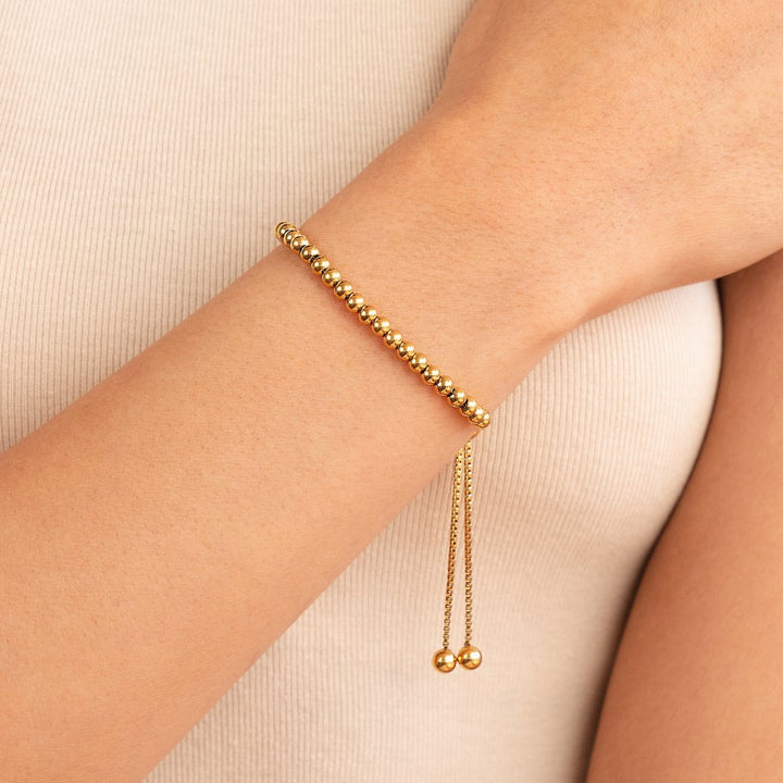 Nila Beaded Gold Bracelet