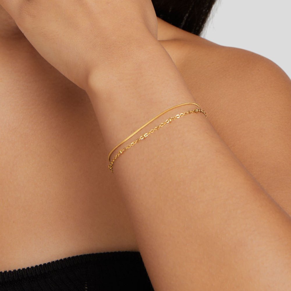 Pia Gold Layered Bracelet