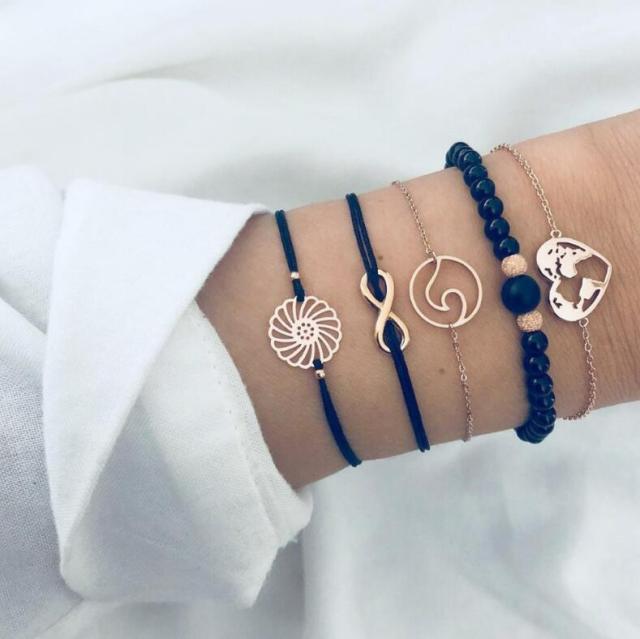 Joy - Unique 5 Pack Premium Bracelets Omelia&Oliver Jewels