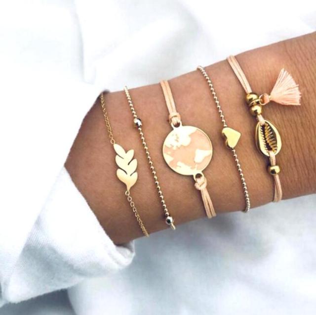 Joy - Unique 5 Pack Premium Bracelets Omelia&Oliver Jewels