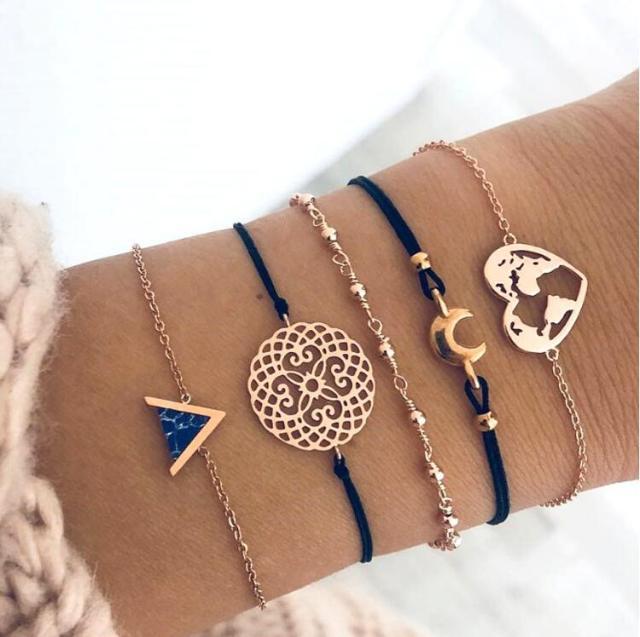 Joy - Unique 5 Pack Premium Bracelets Omelia&Oliver Jewels