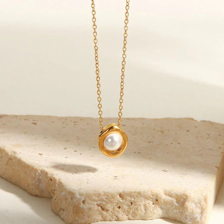 Golden Pearl Ocean Chain Omelia&Oliver Jewels