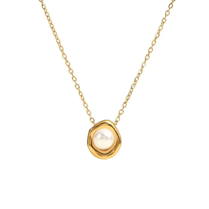 Golden Pearl Ocean Chain Omelia&Oliver Jewels