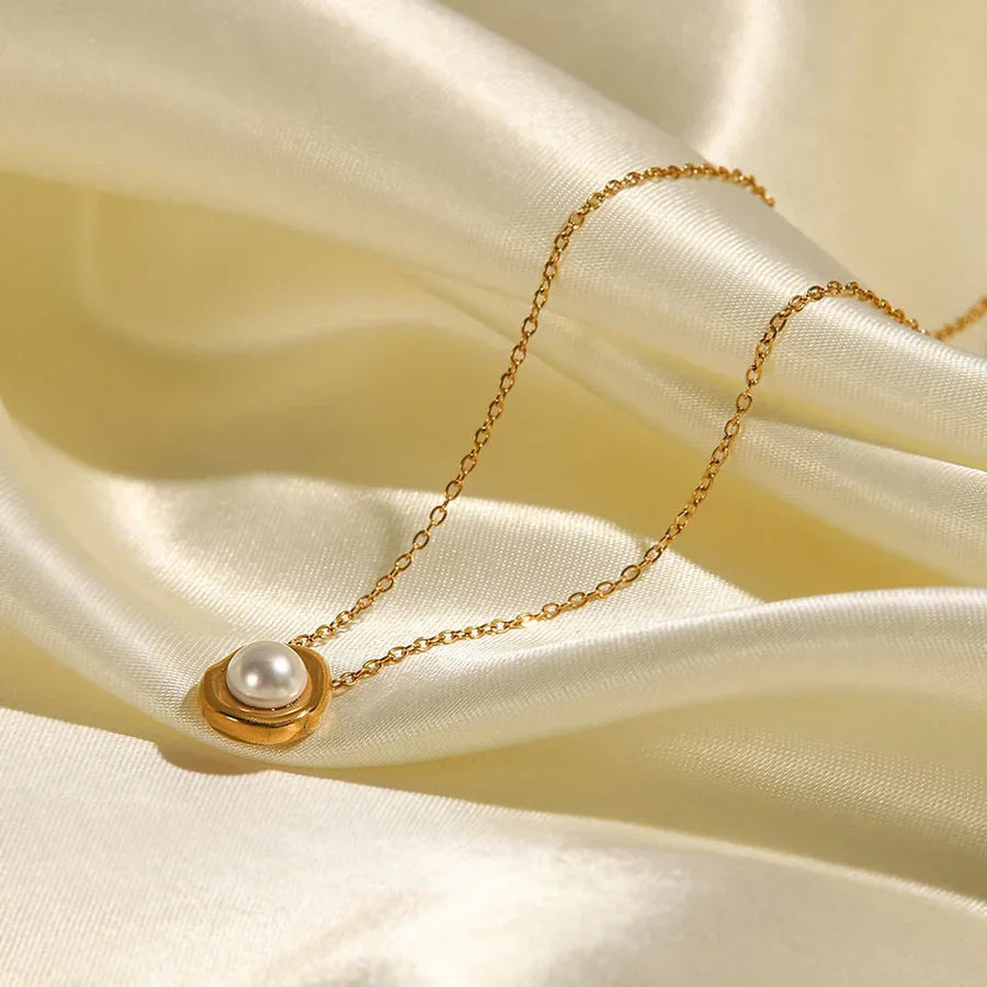 Golden Pearl Ocean Chain Omelia&Oliver Jewels